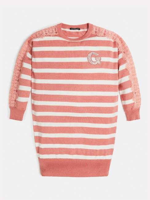 Robe Rayée Guess Multi Rose