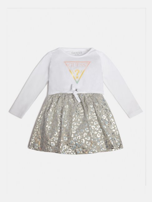 Robe Logo Devant Guess Blanc