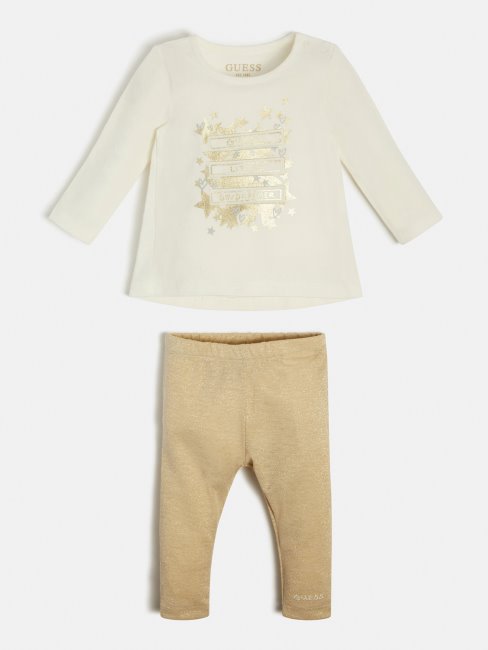 Guess Ensemble T-shirt Et Legging Blanc