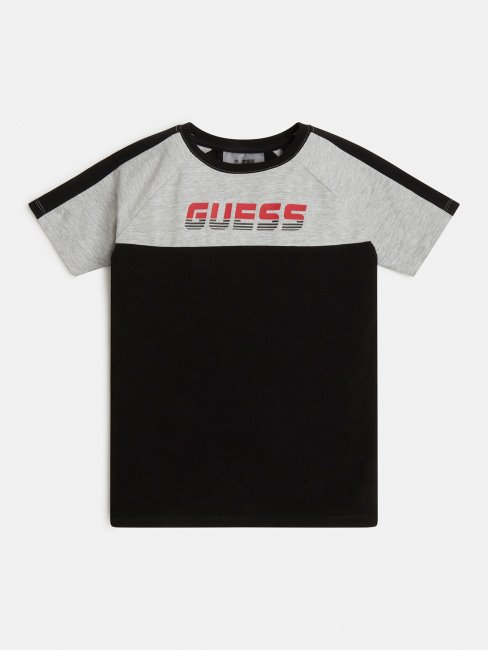 Tee Shirt Guess Noir Color Block