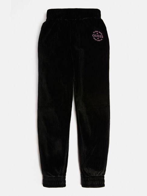 Pantalon Actif En Velours Côtelé Noir Guess