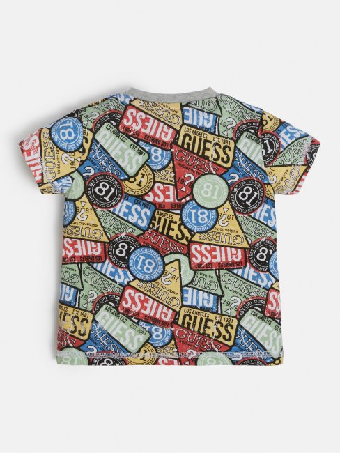 T-shirt Imprimé All Over Motif Multicolore Guess