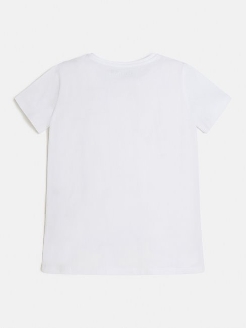 T-shirt Tendance Guess Blanc Avec Logo Sur Le Devant Nouveau