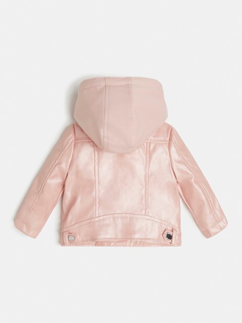 Veste Motard à Capuche Guess Rose