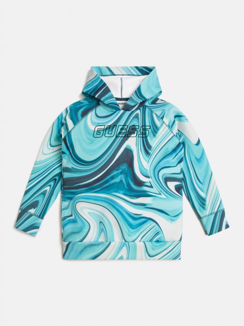 Sweat à Capuche Active Guess Bleu