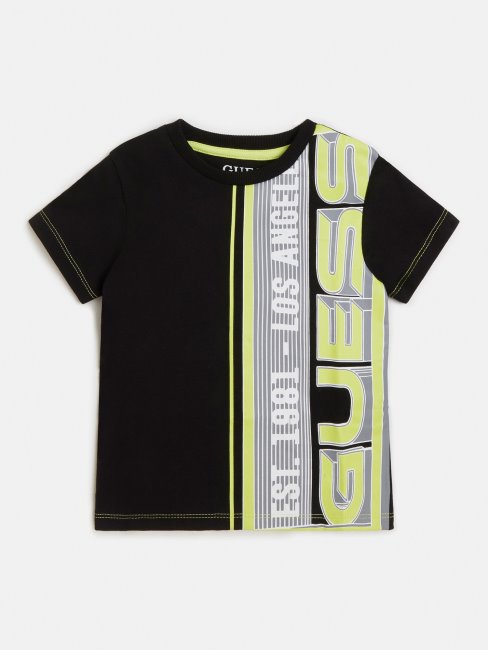 Tee Shirt Noir Logo Devant Guess Nouvelle Tendance