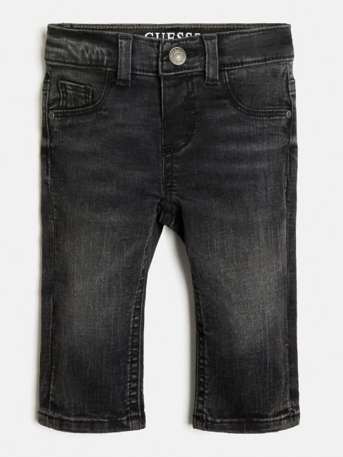 Pantalon En Jean Coupe Slim Noir Guess Nouvelle Tendance