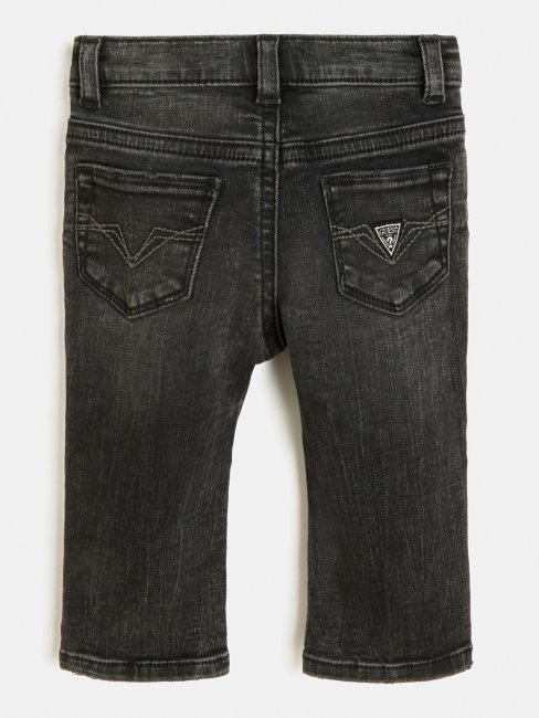 Pantalon En Jean Coupe Slim Noir Guess Nouvelle Tendance