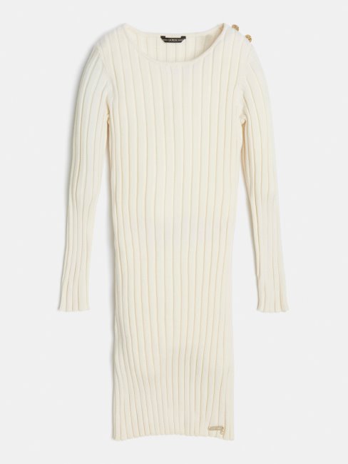 Robe Pull Crème Guess Nouvelle Tendance