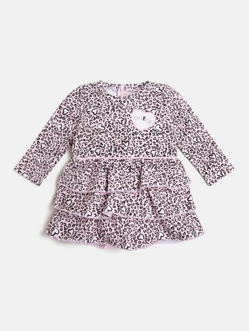 Robe Guess Multi Animalier Rose Avec Body