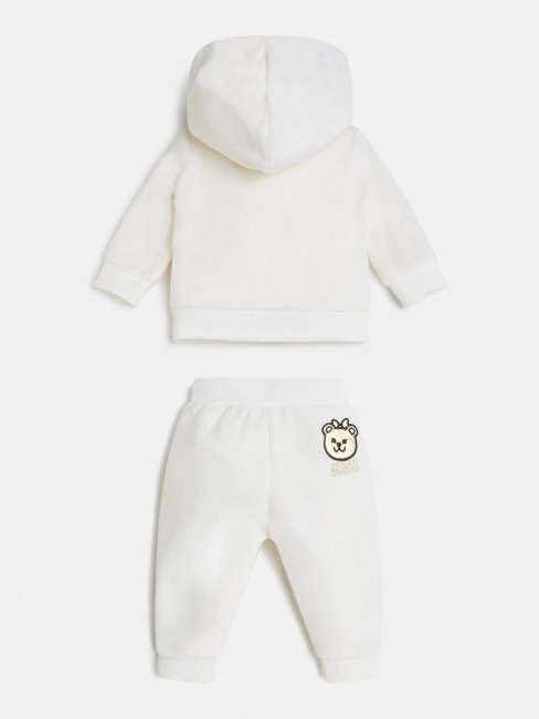 Ensemble Sweat Et Pantalon Chenille Blanc Guess