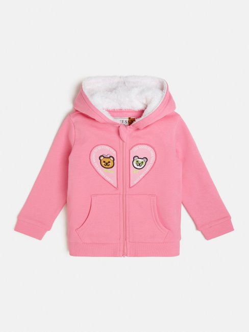 Sweat Rose à Capuche Active Guess