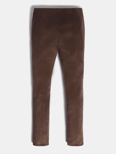 Legging En Faux Suède Marron Guess