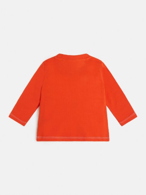 Tee Shirt Logo Devant Orange Guess