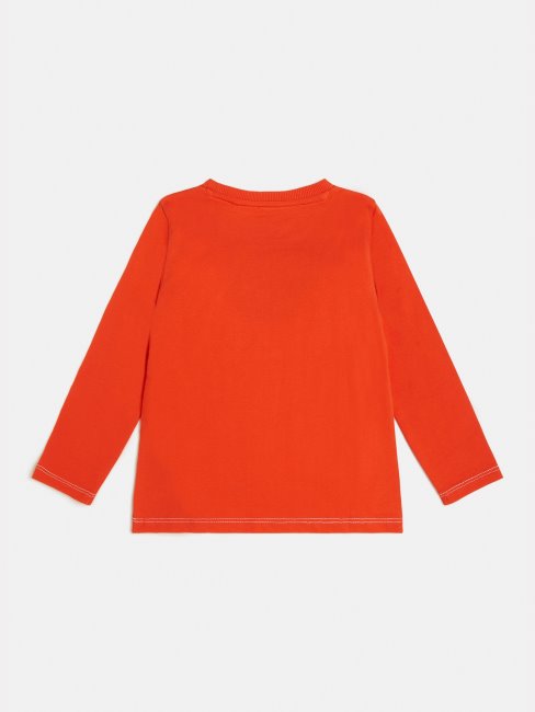 Tee Shirt Logo Devant Orange Guess