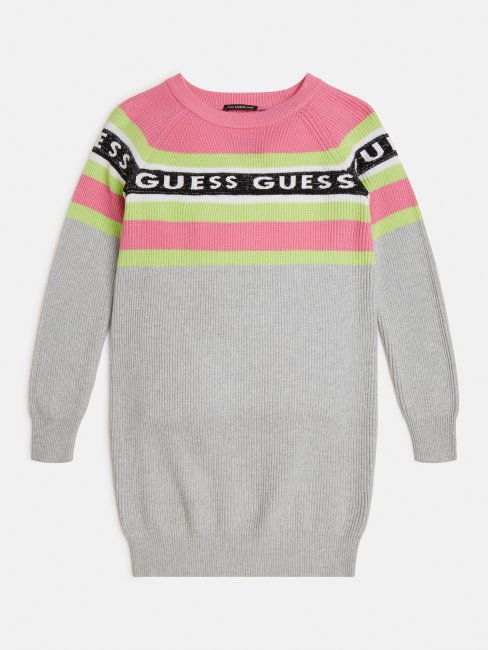 Robe Pull Rayé Gris Multi Guess