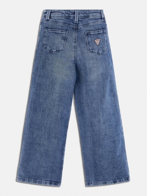 Pantalon Denim Jambe Large Guess Bleu