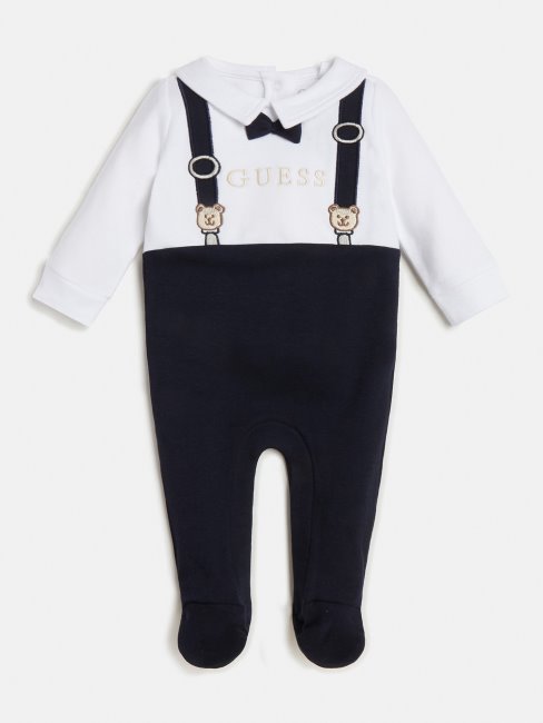 Barboteuse à Logo Sur Le Devant Blanc Guess