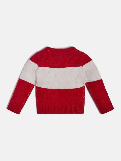 Pull à Logo Devant Guess Rouge