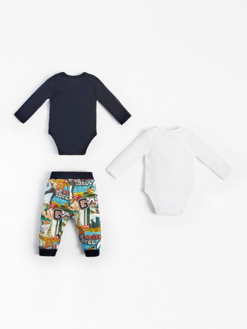 Pack 2 Ensemble Body Et Pantalon Guess Bleu Multi