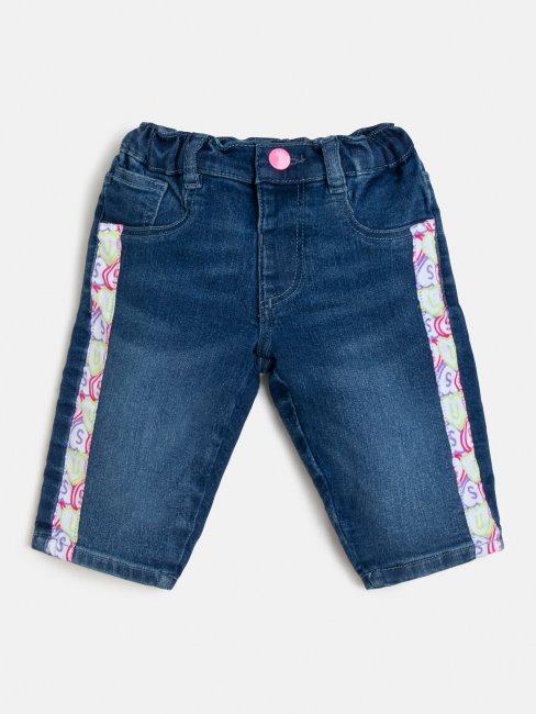 Pantalon Denim Mom Fit Bleu Guess