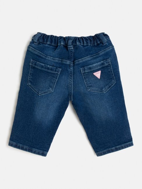 Pantalon Denim Mom Fit Bleu Guess