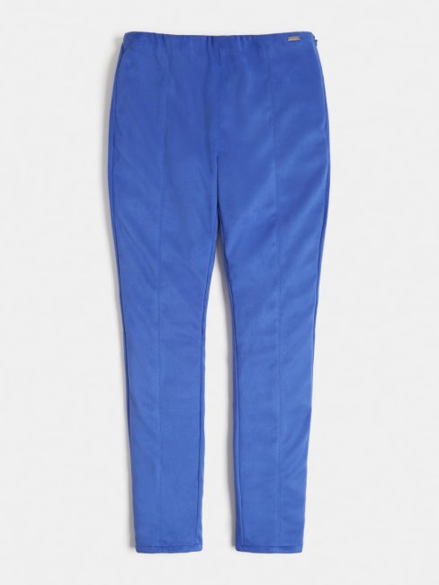 Guess Legging Bleu En Simili Daim