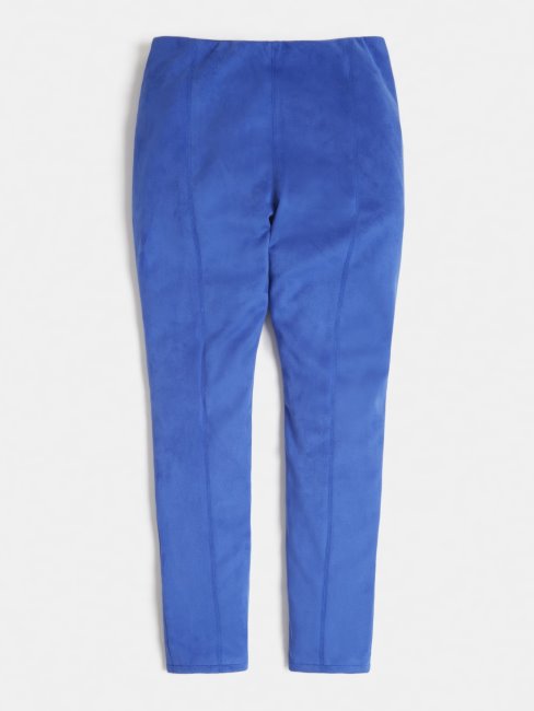 Guess Legging Bleu En Simili Daim