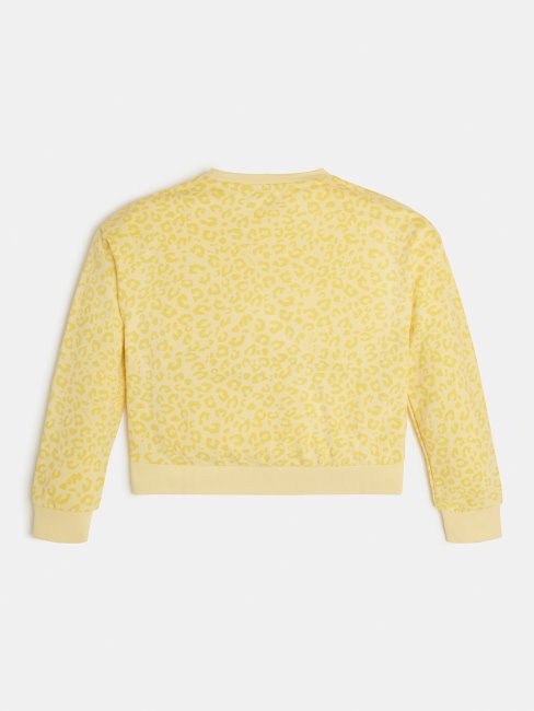Sweat Guess Animalier Jaune