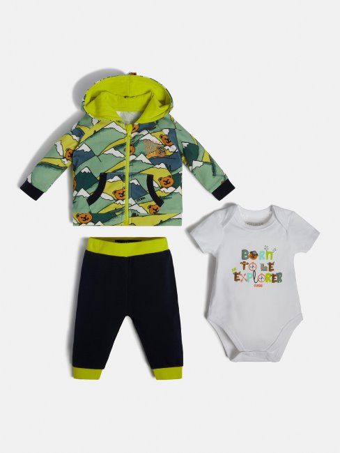 Ensemble Sweat Corps Et Pantalon Guess Vert Multi