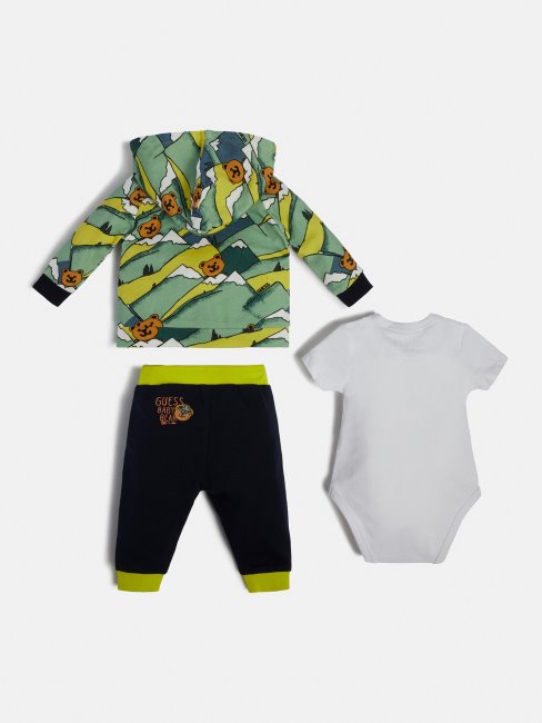 Ensemble Sweat Corps Et Pantalon Guess Vert Multi