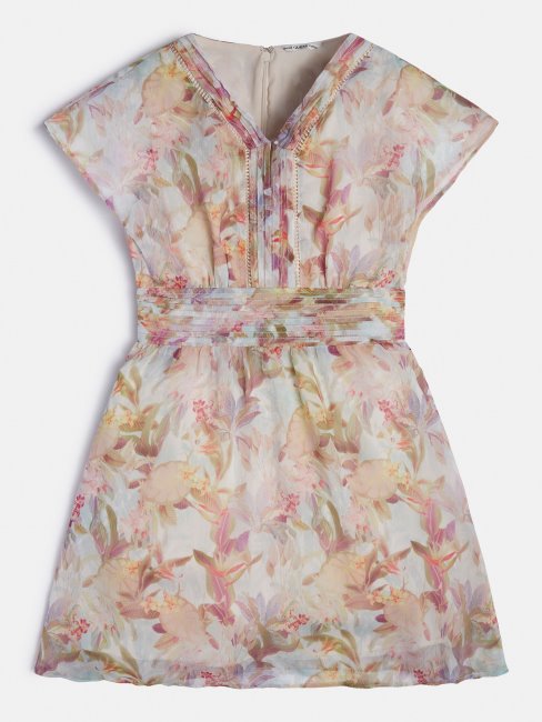 Guess - Robe Imprimée Fantaisie Florale Sur L'ensemble