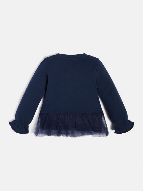 Sweat Bleu à Volants Guess