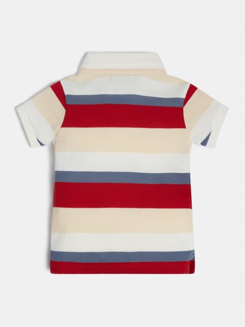 Polo Rayé Motif Guess Multicolore