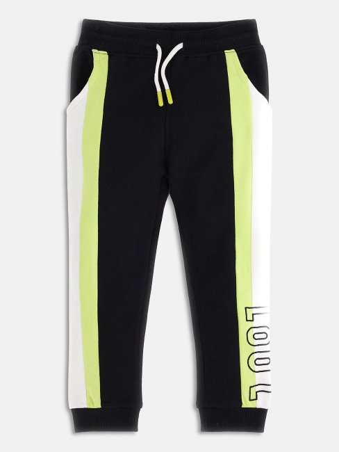 Guess Pantalon Actif Color Block Noir