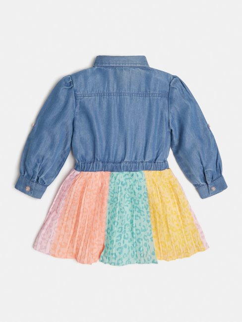 Robe Bleu Multi Denim Guess