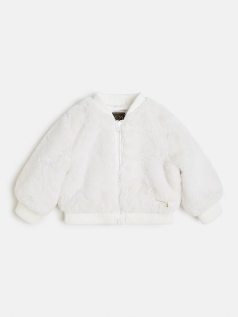 Bomber Fausse Fourrure Guess Blanc