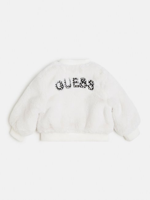 Bomber Fausse Fourrure Guess Blanc