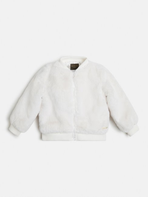 Bomber Fausse Fourrure Guess Blanc