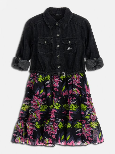 Robe Bleu Clair Imprimé All Over Guess