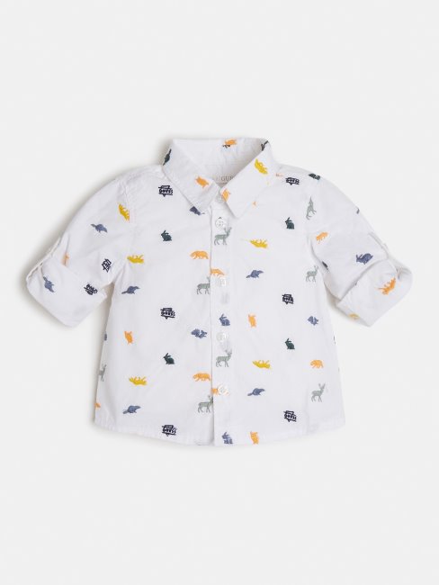 Chemise Brodée Guess Blanc Multi