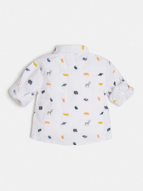 Chemise Brodée Guess Blanc Multi