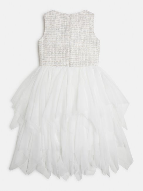 Robe En Tweed Guess Blanc