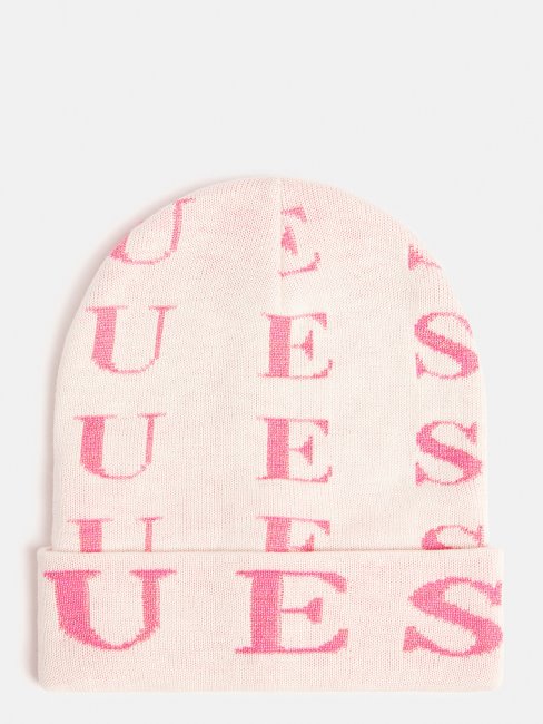 Bonnet Rose à Logo Guess
