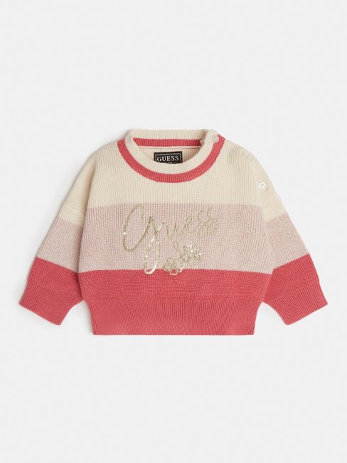 Pull Rayé Multi Rose Guess