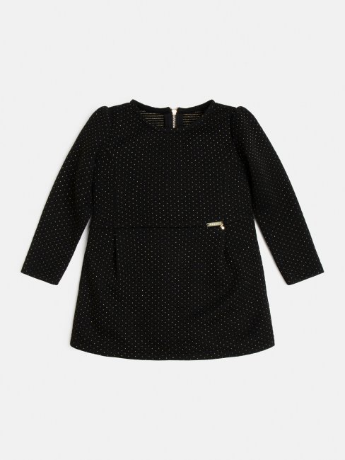 Robe Guess Noire En Jacquard Lurex