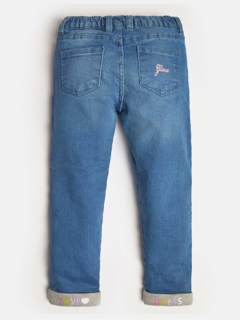 Pantalon Denim Coupe Relax Bleu Guess Nouvelle Tendance