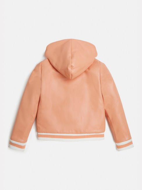 Bomber Réversible Fausse Fourrure Motif Multicolore Guess