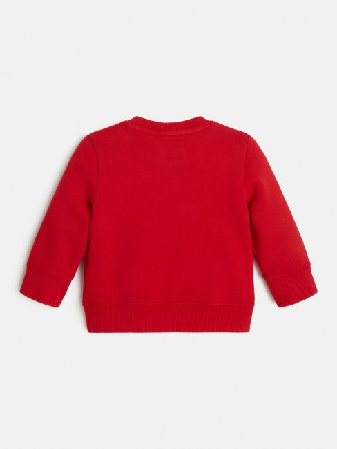 Sweat Col Rond Guess Rouge