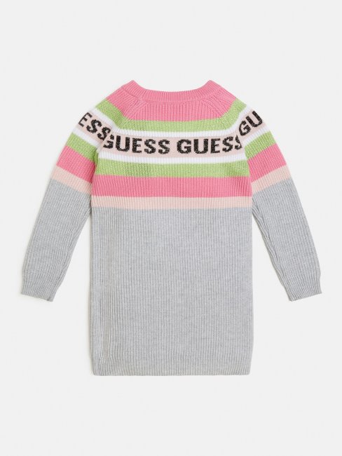 Robe Pull à Rayures Grises Guess